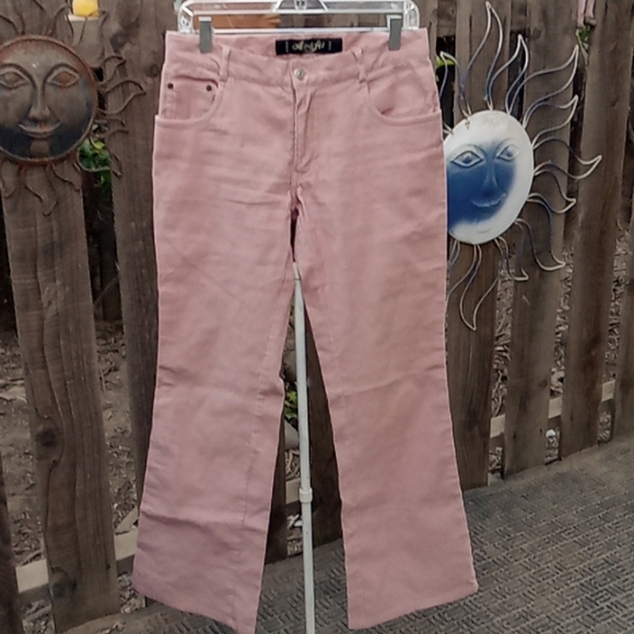 Woman's corduroy jeans, some kind of pink. Good stretch. Size 9. - Picture 3 of 11